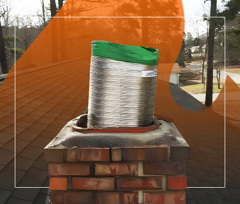 chimney graphic with chimney liner on the inside